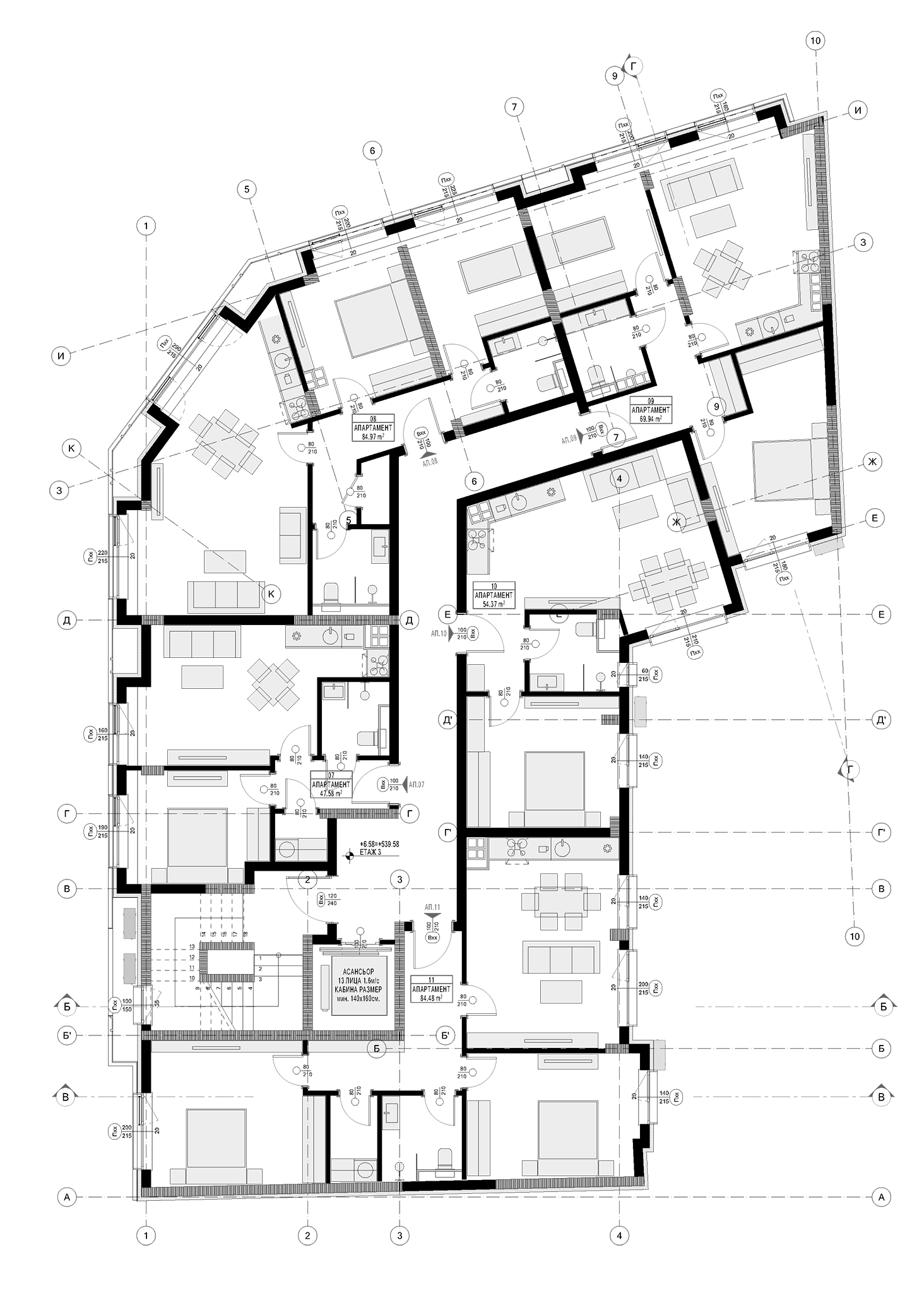 Floor plan for Third Floor at MADRID RESIDENCE